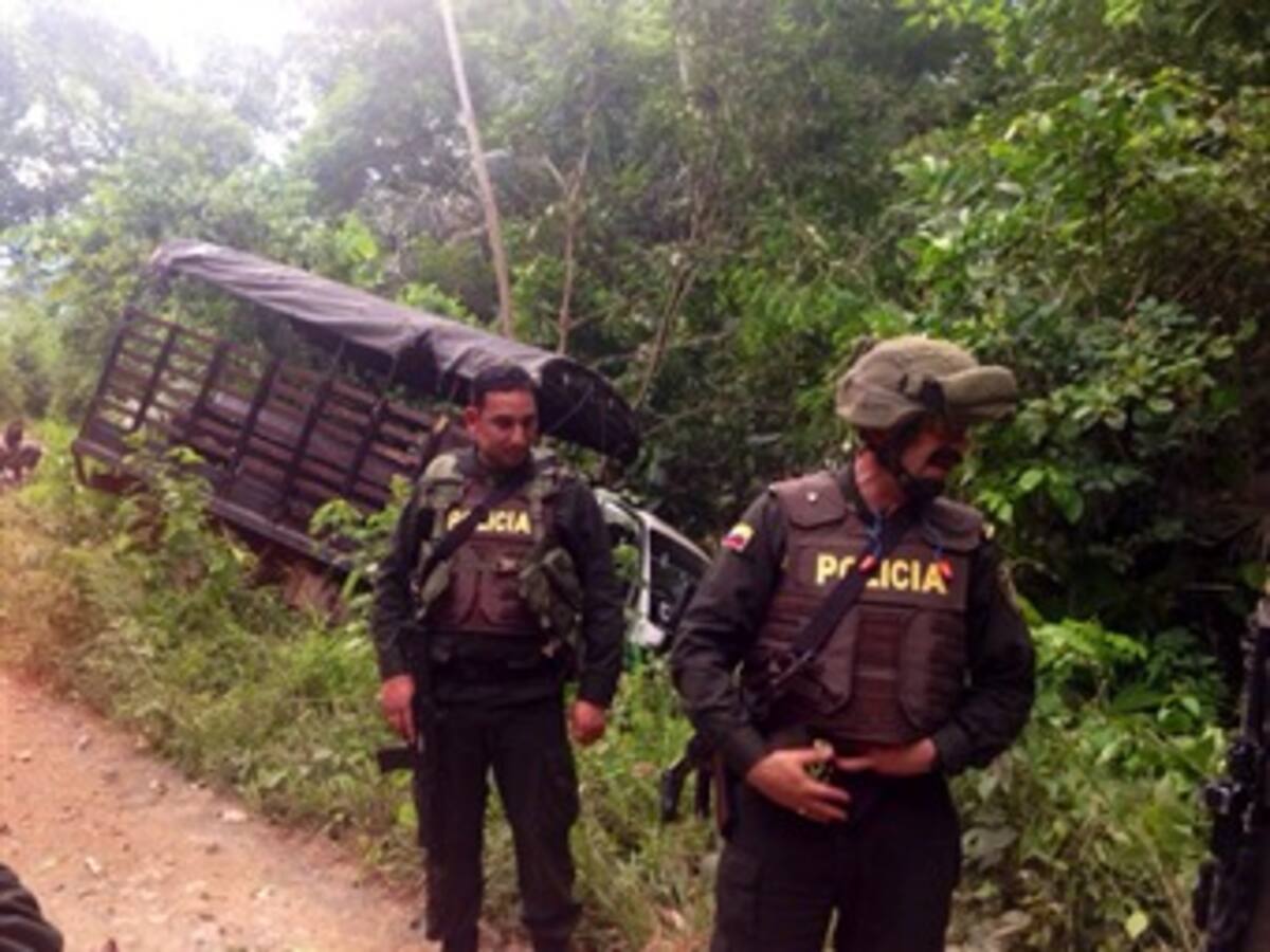 Emboscada a policías en Córdoba se ejecutó entre Farc y Bacrim