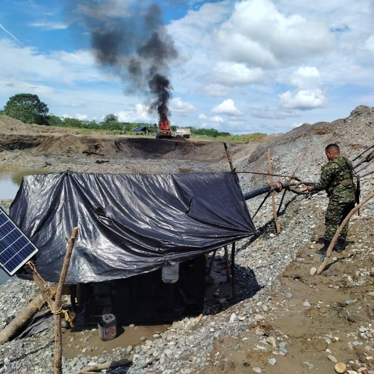 Cáceres: Intervinieron cinco unidades mineras en las que extraían alrededor de 12 mil gramos de oro