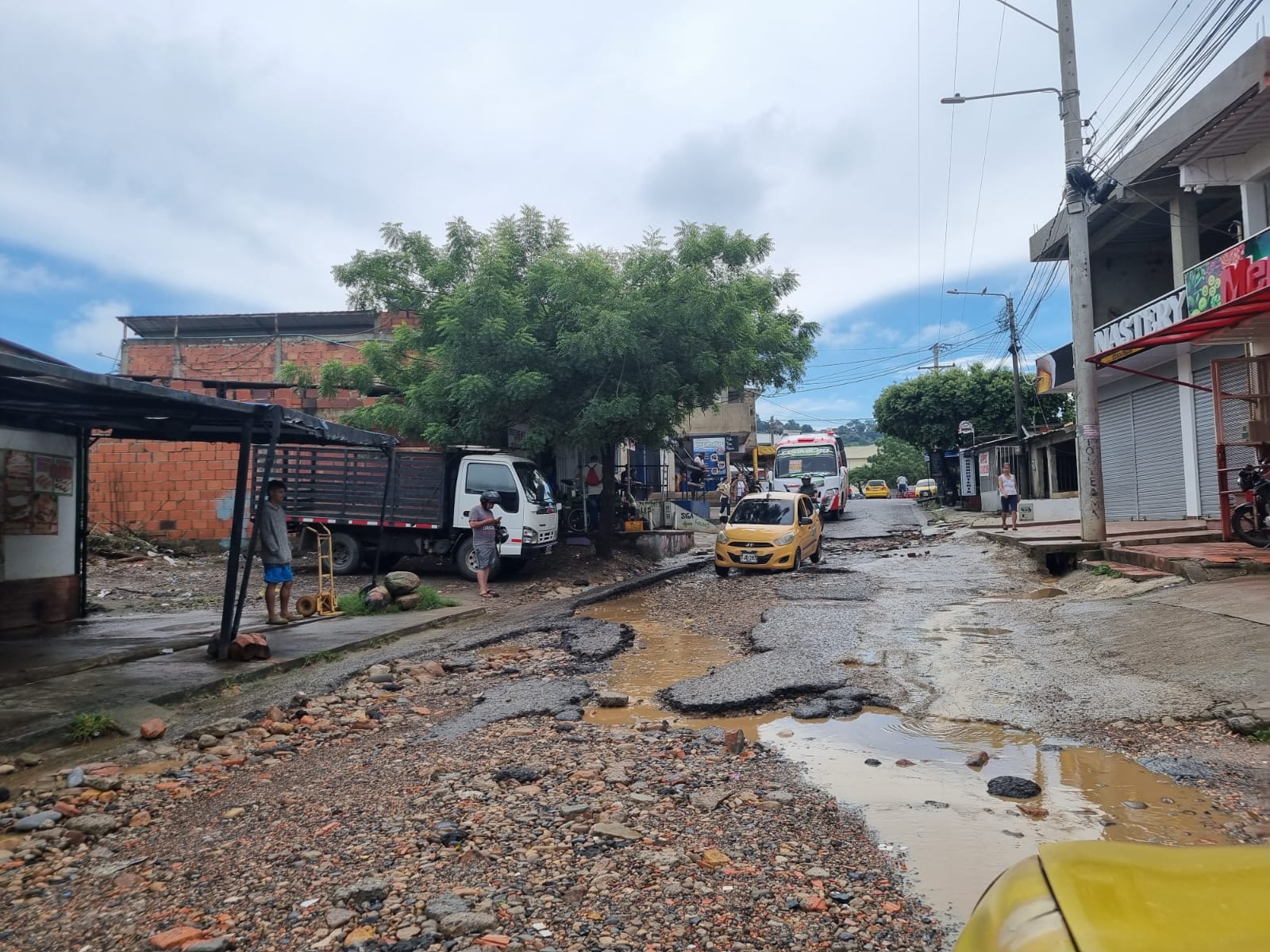 Deterioro malla vial Cúcuta