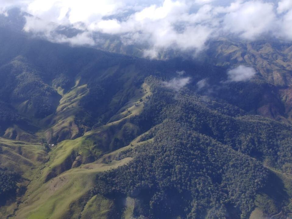 Zona de Búsqueda de la avioneta en Urrao- foto CACOM5