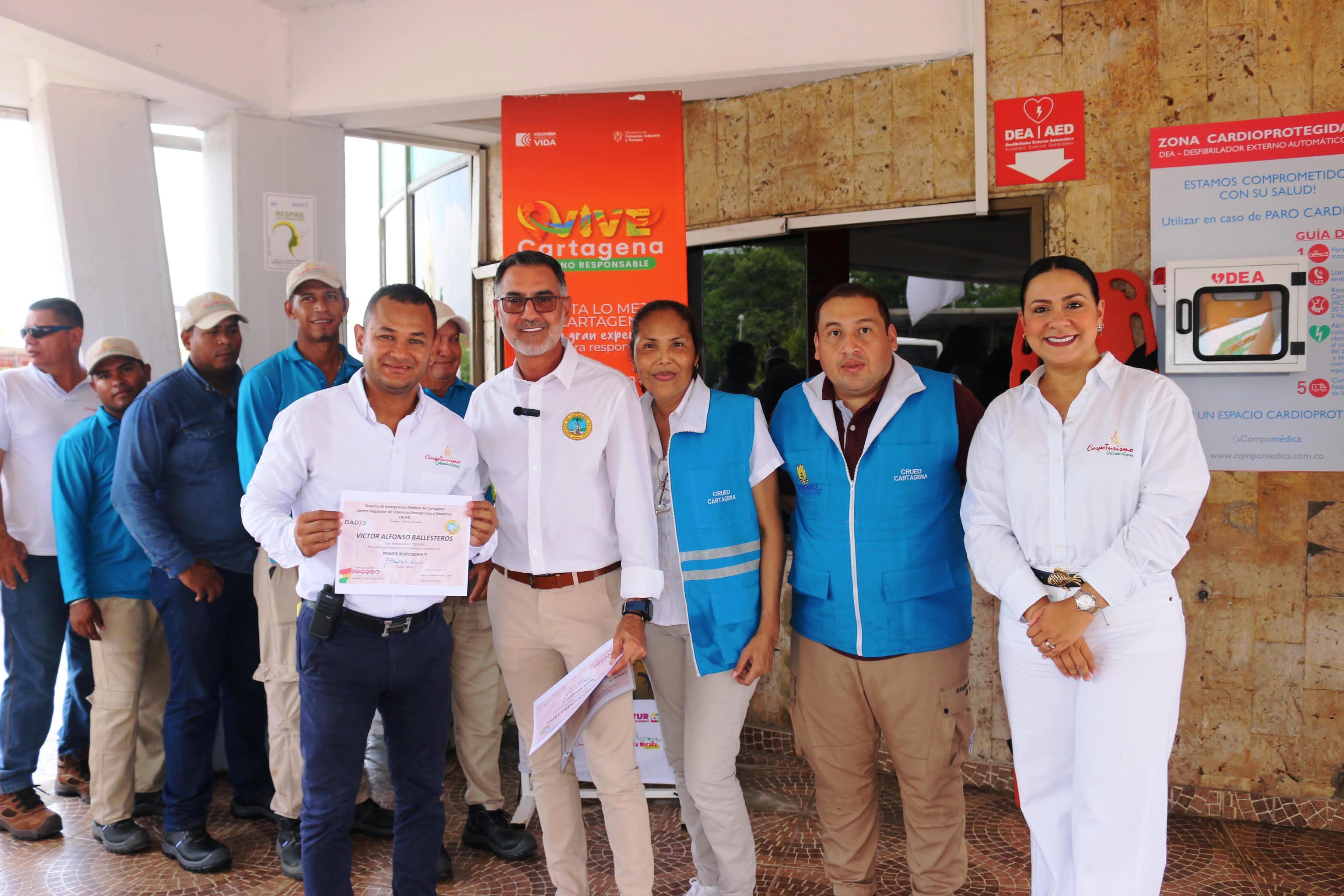 El Muelle de La Bodeguita obtiene certificación como zona cardioprotegida