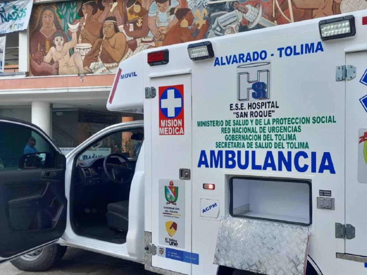 Hospital de Alvarado, Tolima, fue dotado con nueva ambulancia