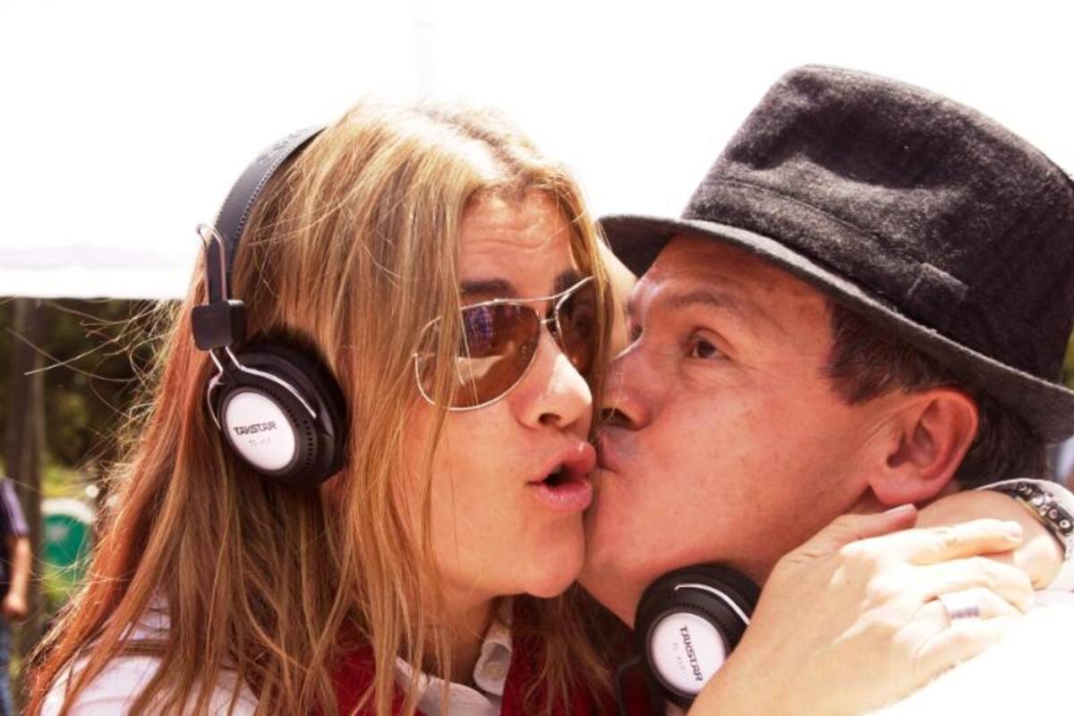 Don Jediondo expresando su cariño a Diana Montoya