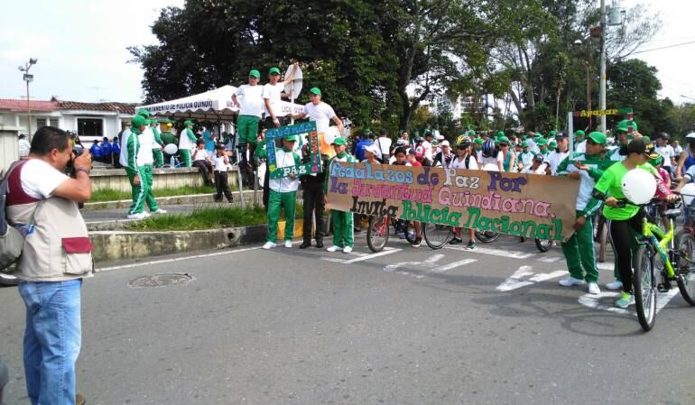 Durante cuatro horas se cumplió el ciclopaseo por la paz en Armenia