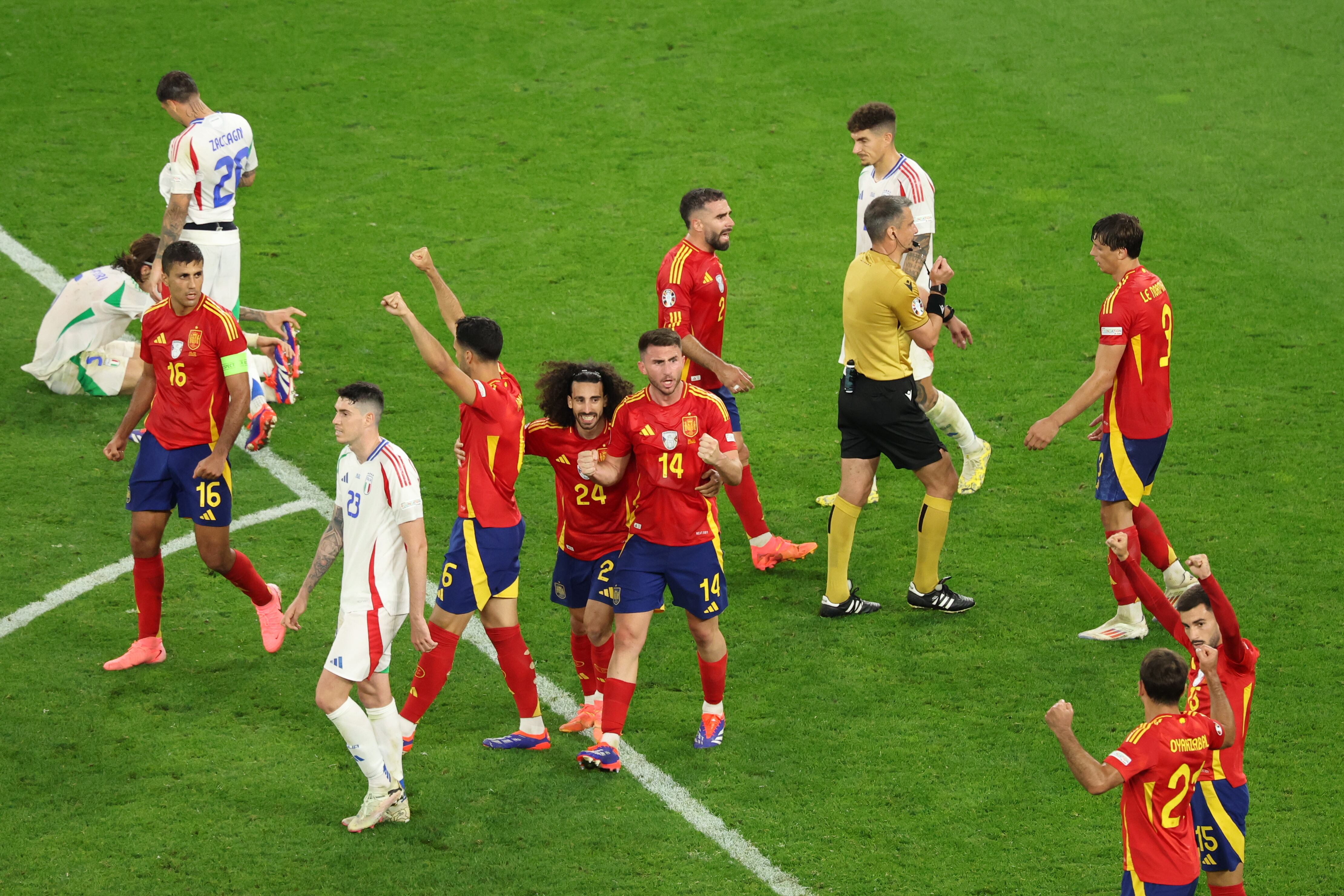 España vence a Italia en la Eurocopa 2024. EFE/EPA/GEORGI LICOVSKI
