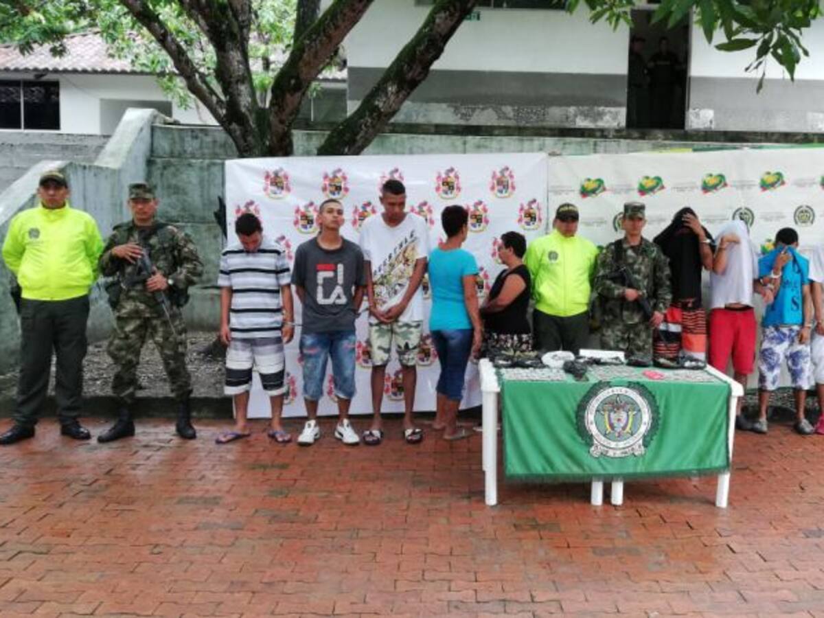 10 capturados por desarticulación de banda en el Tolima