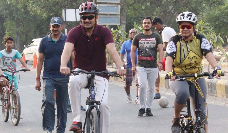 El Raahgiri Day en la India es el equivalente de la ciclovía.