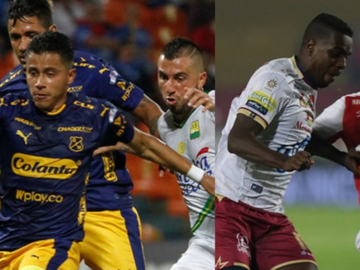 Partidos y resultados en los cuartos de final de la Liga Águila
