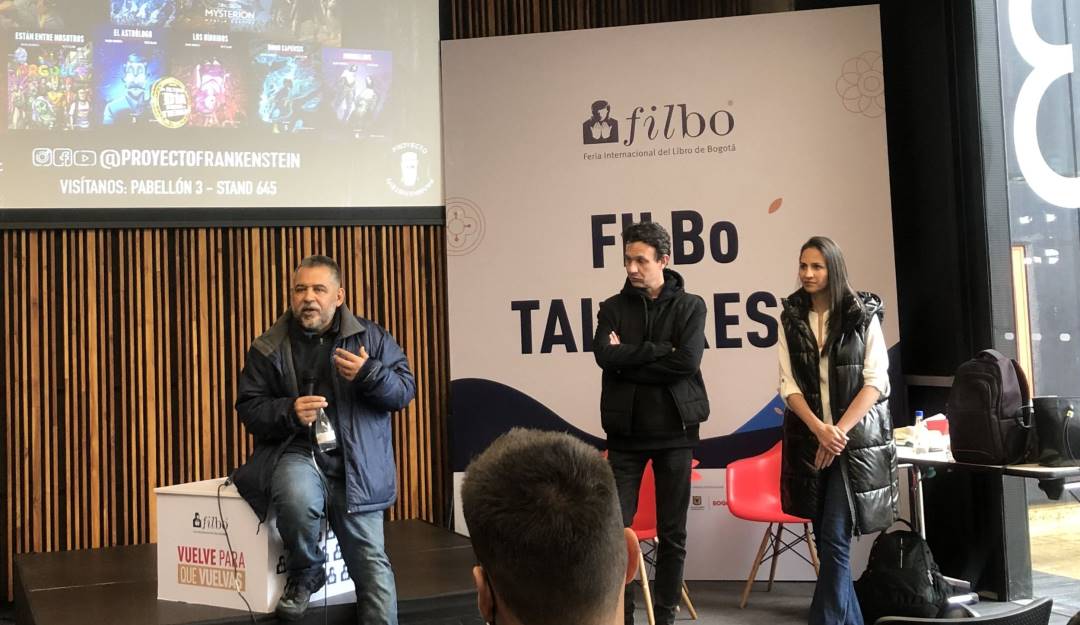 Mario Mendoza, Keco Olano y Heidi Muskus.