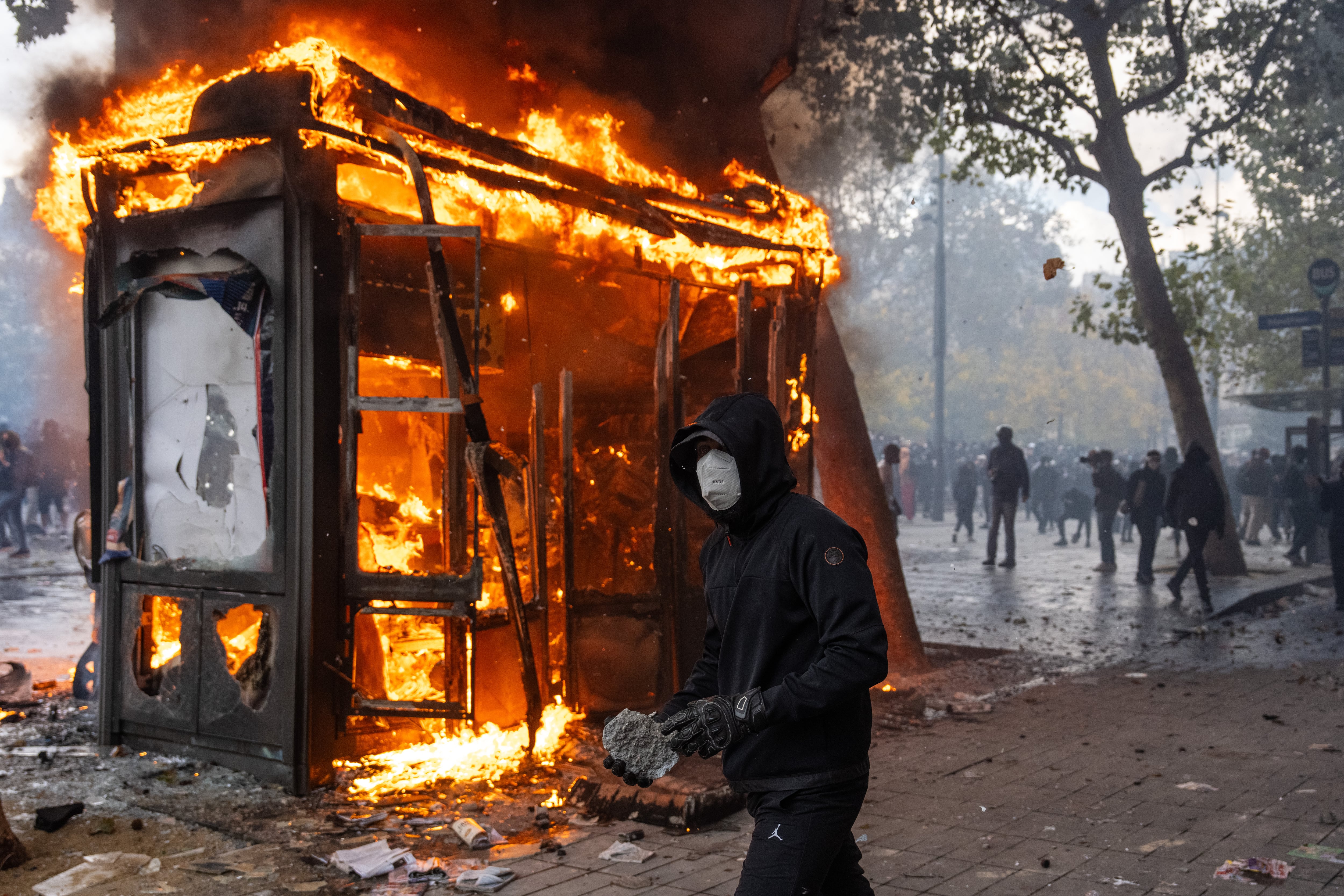 Protestas en Francia. Foto: Getty Images.
