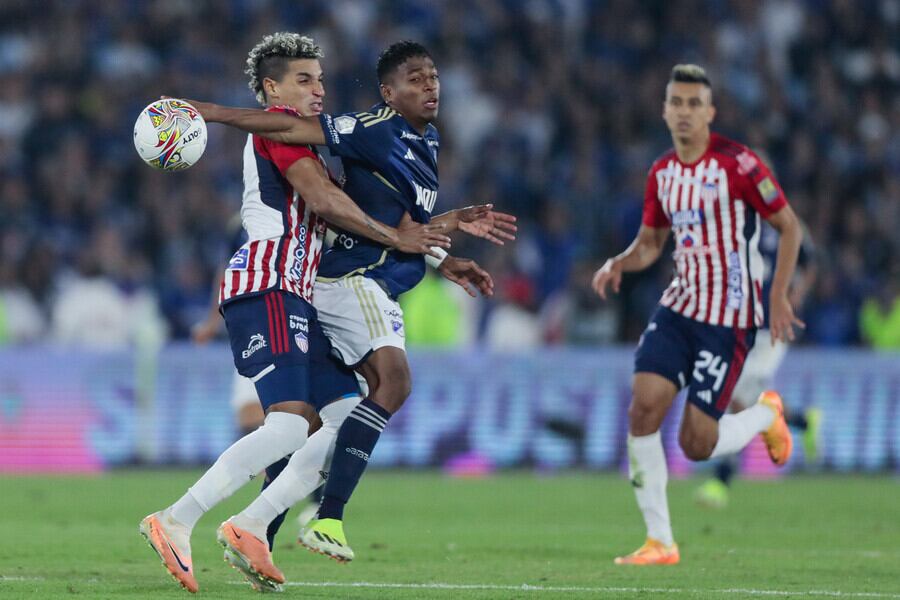 Partido entre Millonarios y Junior de Barranquilla. Foto: Colprensa.