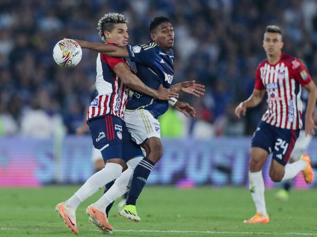 Partido entre Millonarios y Junior de Barranquilla. Foto: Colprensa.