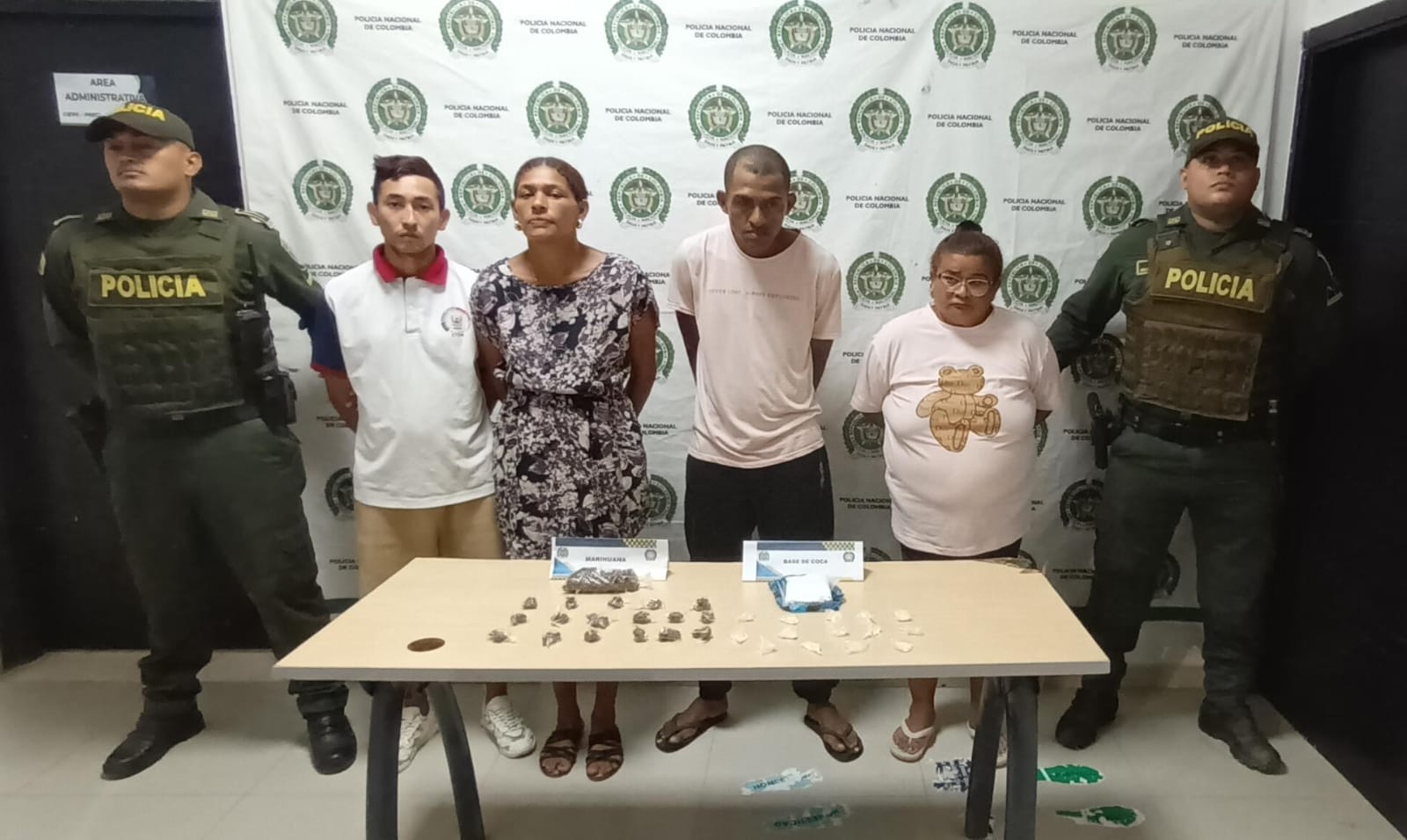 Cayó red de narcomenudeo en Arjona. Entre los capturados hay una adulta mayor