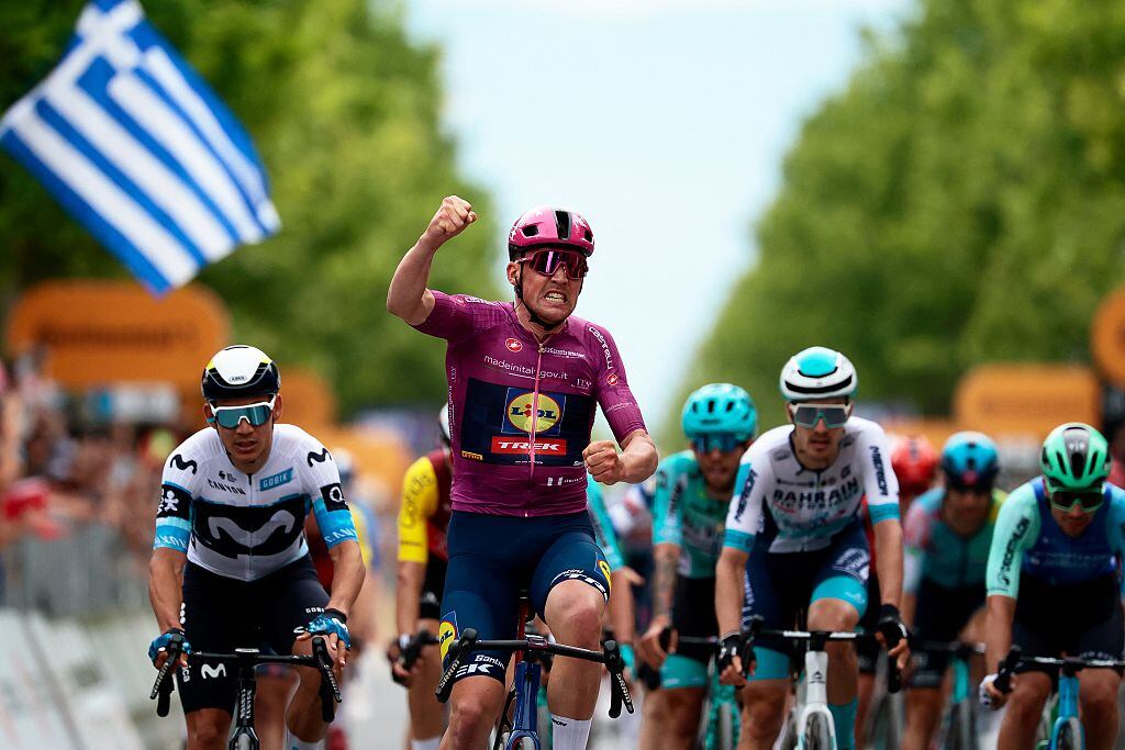 Mads Pedersen Giro de Italia 11, 2025. (Photo by Luca Bettini / AFP) (Photo by LUCA BETTINI/AFP via Getty Images)