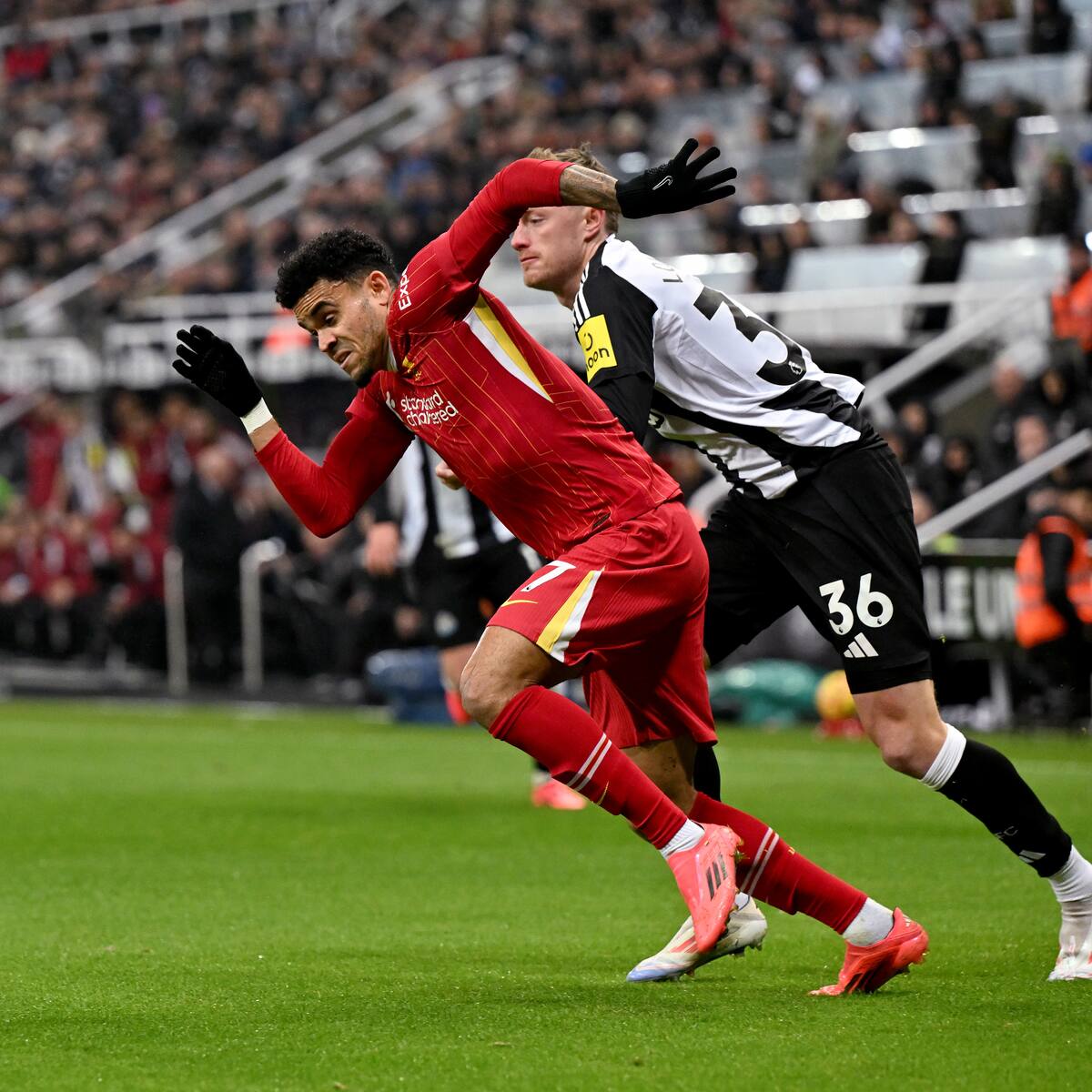 Luis Díaz no logra evitar el empate de Liverpool con Newcastle en Premier League