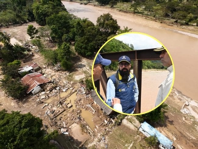 UNGRD atiende emergencia por creciente del río en Lebrija