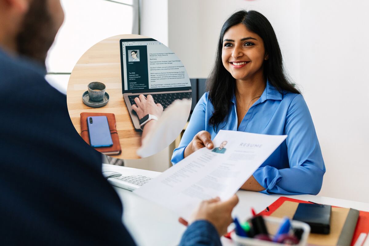 Mujer en entrevista de trabajo - Getty Images
