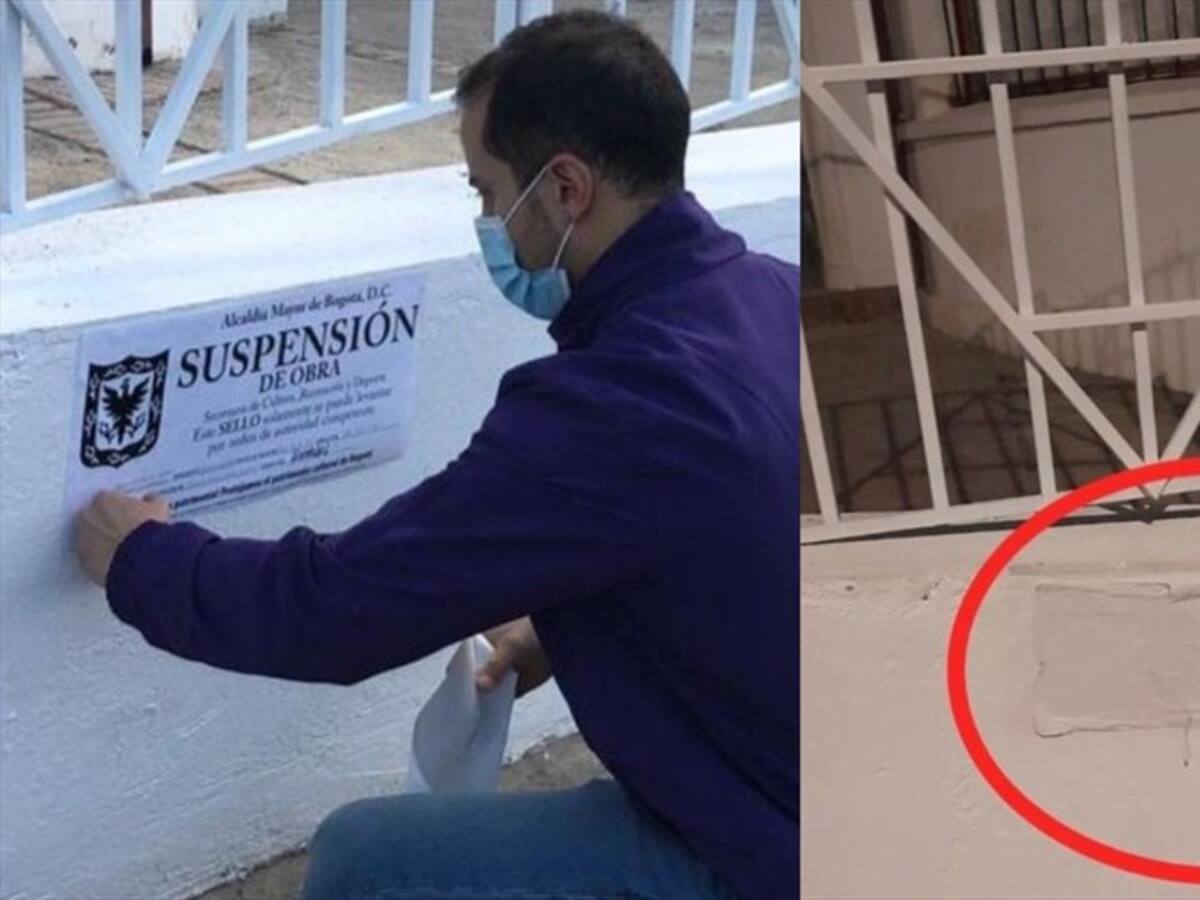 Obra en Bogotá sigue en construcción pese a sellamiento