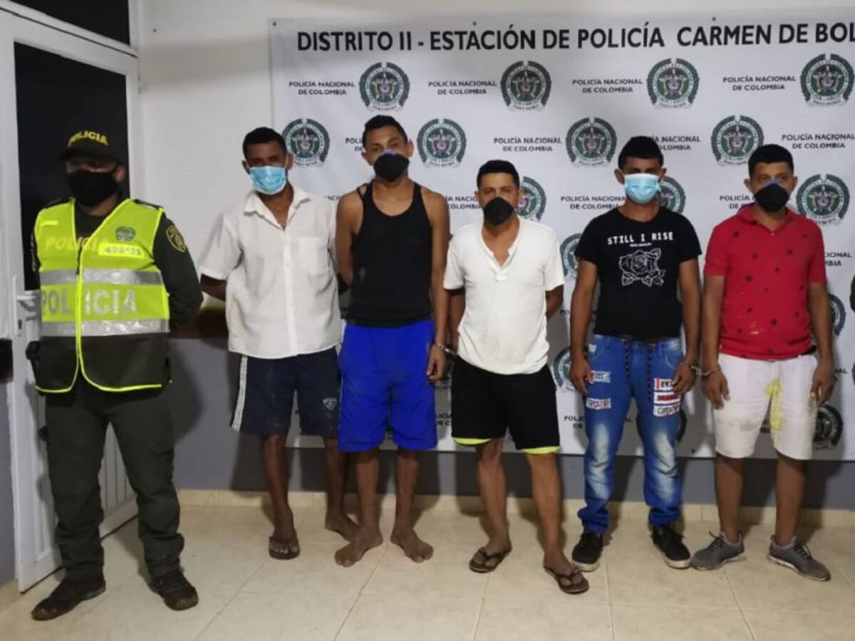 22 capturas dejan operativos de la Policía en los Montes de María