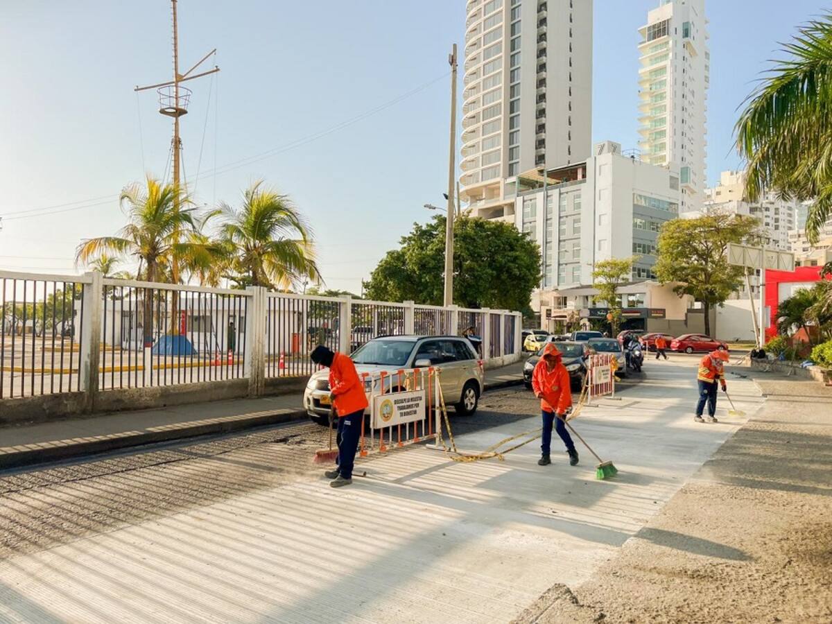 Alcaldía de Cartagena habilitó concurrido tramo a la altura de la Base Naval