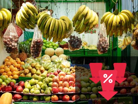 El abastecimiento de alimentos decreció en un 12,06% en Colombia. ( 2024 )