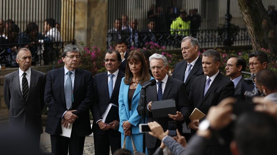 Líderes del "NO". Foto: Colprensa