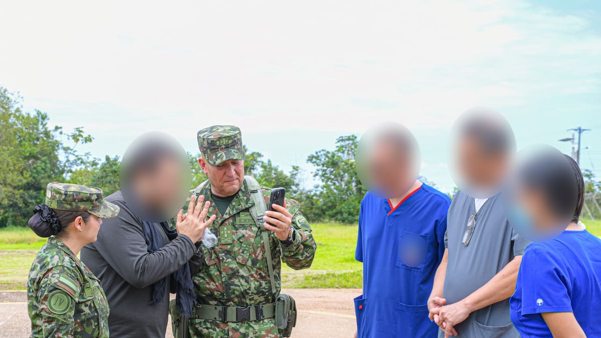 Rescatado por el Ejército ciudadano pamplonés en el Meta