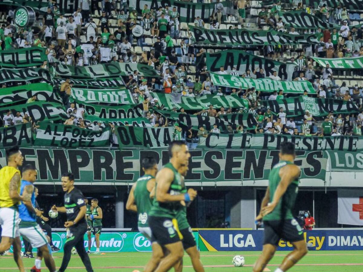 Tribunas llenas, hinchas de Nacional armaron la fiesta en Barrancabermeja