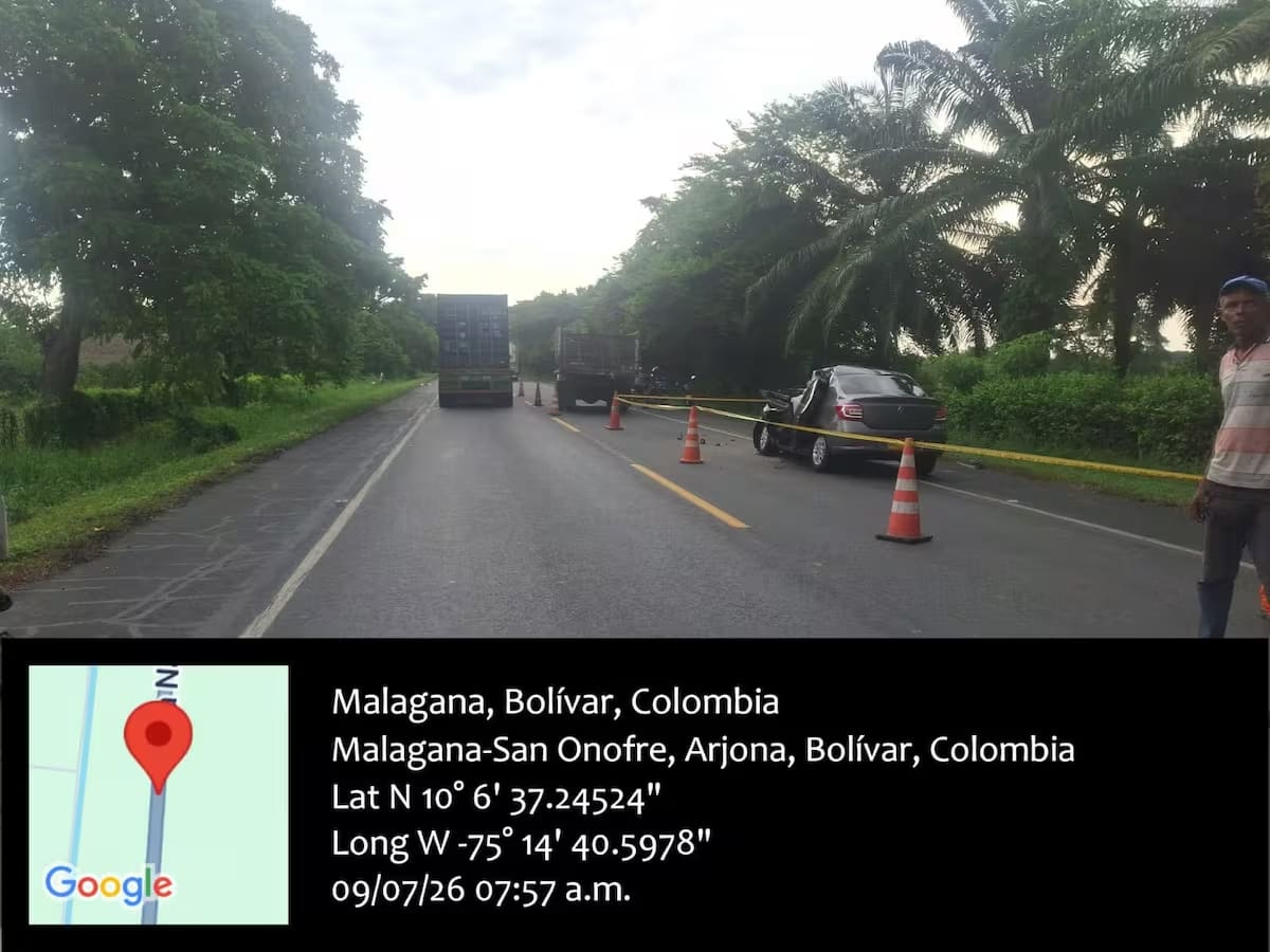Murió mujer por accidente de tránsito en vías de Bolívar: había resultado lesionada el 9 de julio