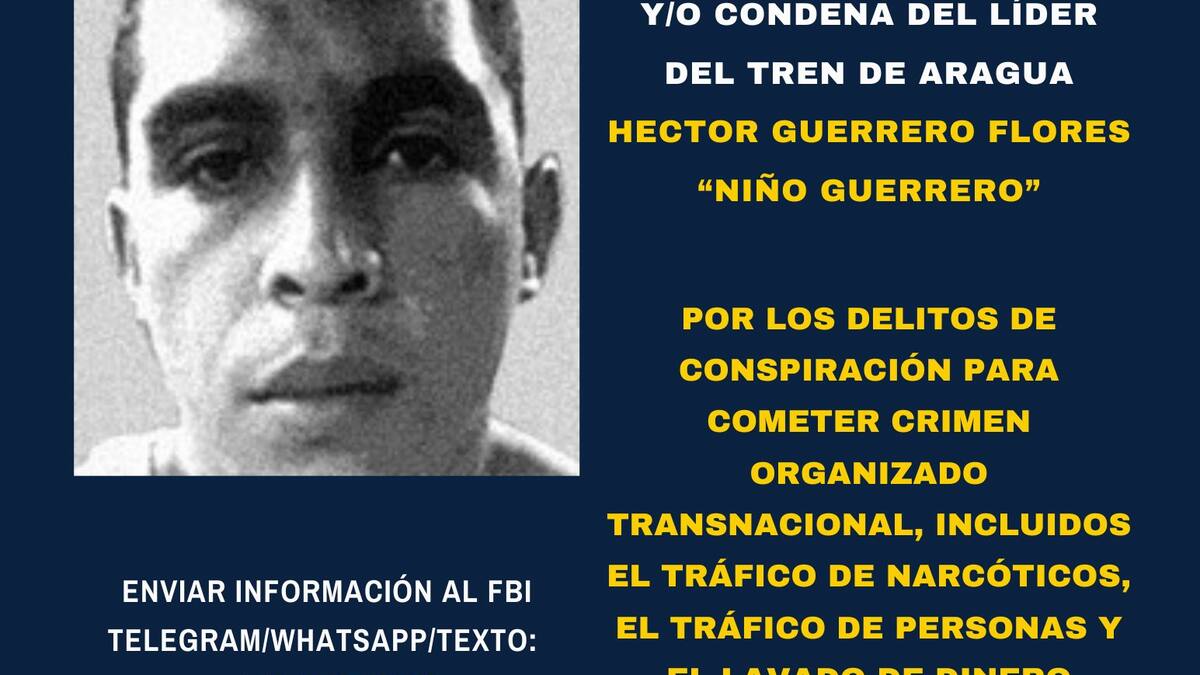EE.UU. ofrece recompensa por ‘Niño Guerrero’ y sanciona a cabecillas del Tren de Aragua