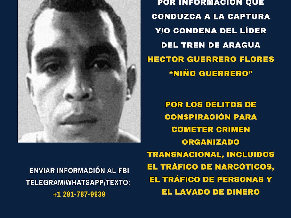 EE.UU. ofrece recompensa por ‘Niño Guerrero’ y sanciona a cabecillas del Tren de Aragua