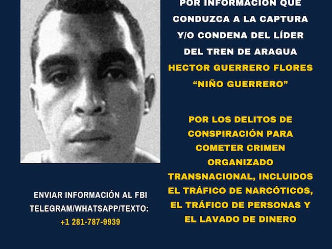 EE.UU. ofrece recompensa por ‘Niño Guerrero’ y sanciona a cabecillas del Tren de Aragua