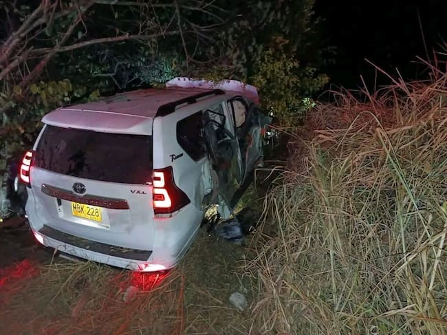 Accidente de tránsito en la vía Ocaña. Foto: Cortesía.