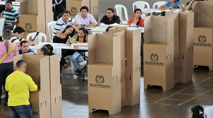 El simulacro de preconteo electoral se realizó el 7 de febrero en el Huila con supervisión de auditores acreditados por el CNE en Neiva y Pitalito. Foto tomada de redes.
