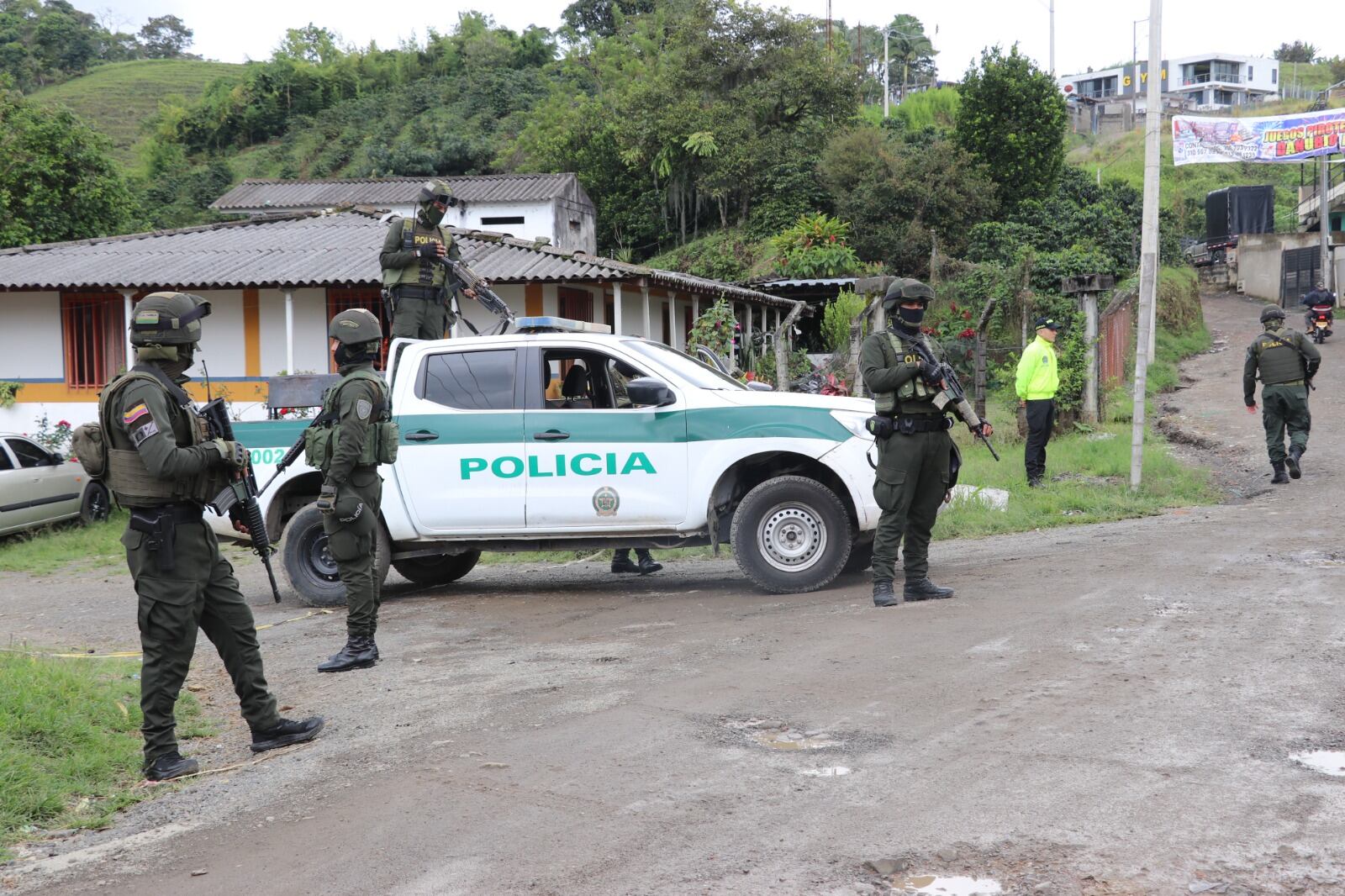 Bloque de Búsqueda contra el Multicrimen en zona rural de Pereira - Foto: Policía Metropolitana de Pereira