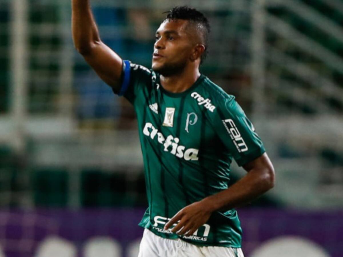 Miguel Borja marcó el gol de la victoria de Palmeiras ante Corinthians