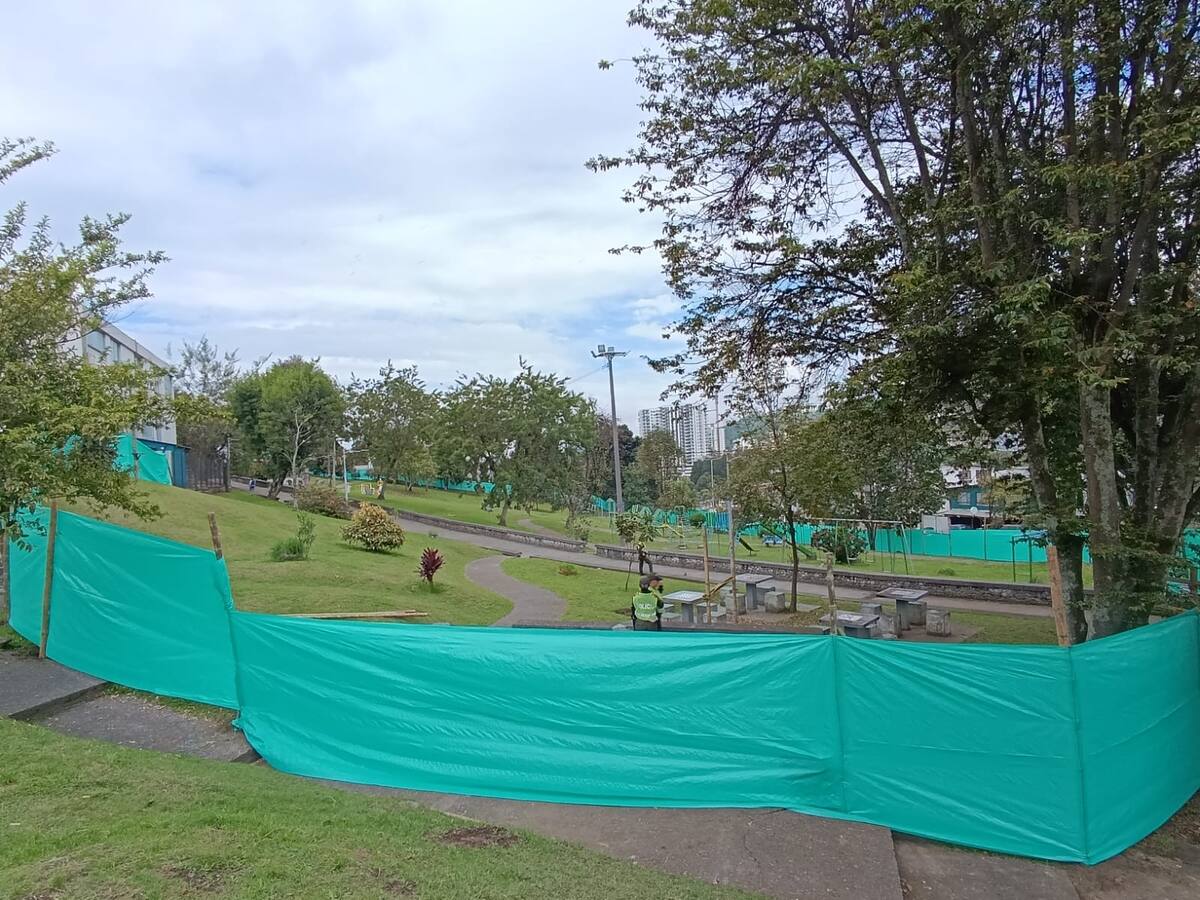 Los habitantes del barrio La Enea en Manizales reclaman injerencia de alcaldía por obras en parque