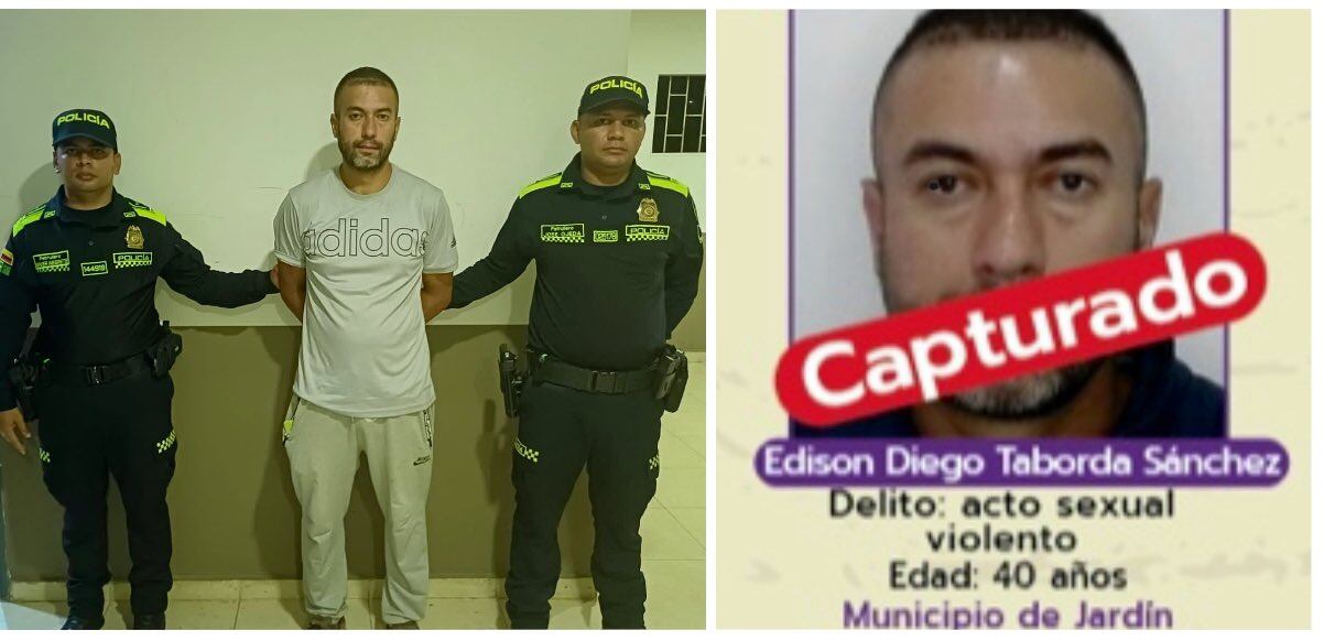 Capturado uno de los más buscados por violencia contra las Mujeres en Antioquia. Foto: cortesía