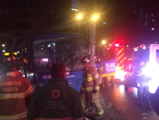 Bus del Sitp se accidentó en la Avenida Caracas