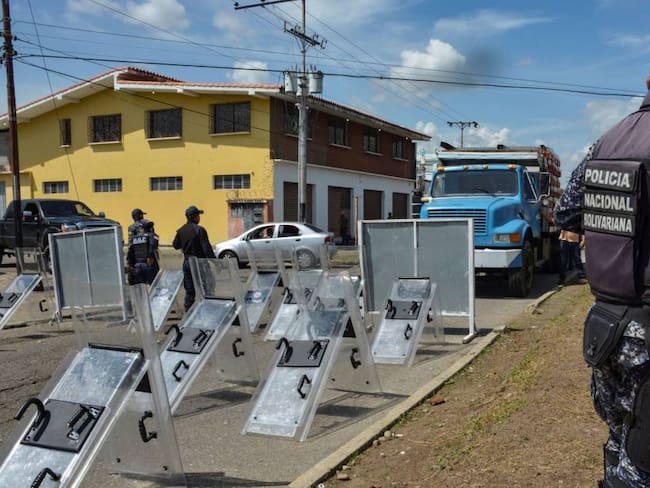 Despliegue militar en el estado de Barinas previo a las elecciones para definir gobernador.    Foto: Getty