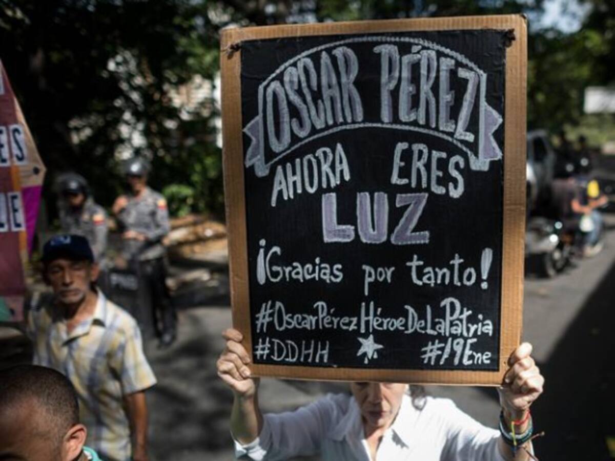 Exiliados venezolanos rinden tributo a Óscar Pérez en Miami