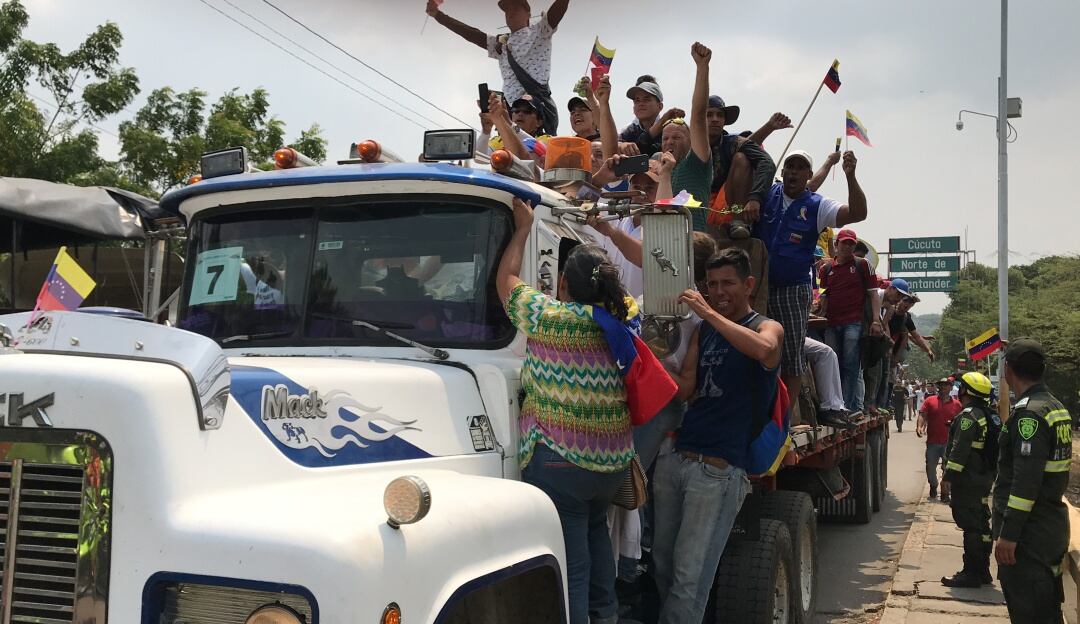 Ayuda Humanitaria que buscaba ingresar a Venezuela y fue quemada