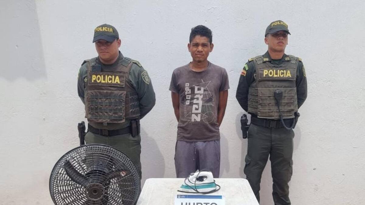 Policía capturó a ladrón que se quedó dormido luego de entrar a robar a una casa en Mompox