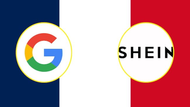 Francia impuso multa a Google con 325 millones de euros y a Shein con 150 millones
