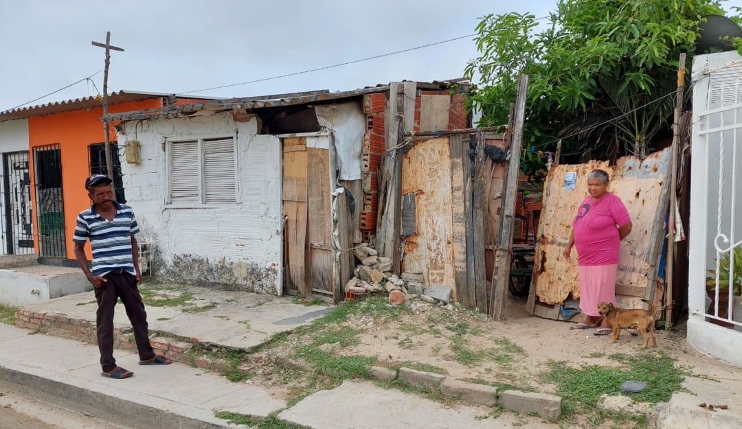 Vivienda que está a punto de caer.