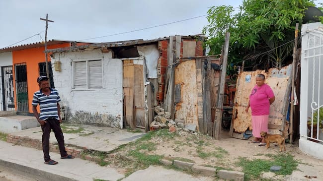 Vivienda que está a punto de caer.