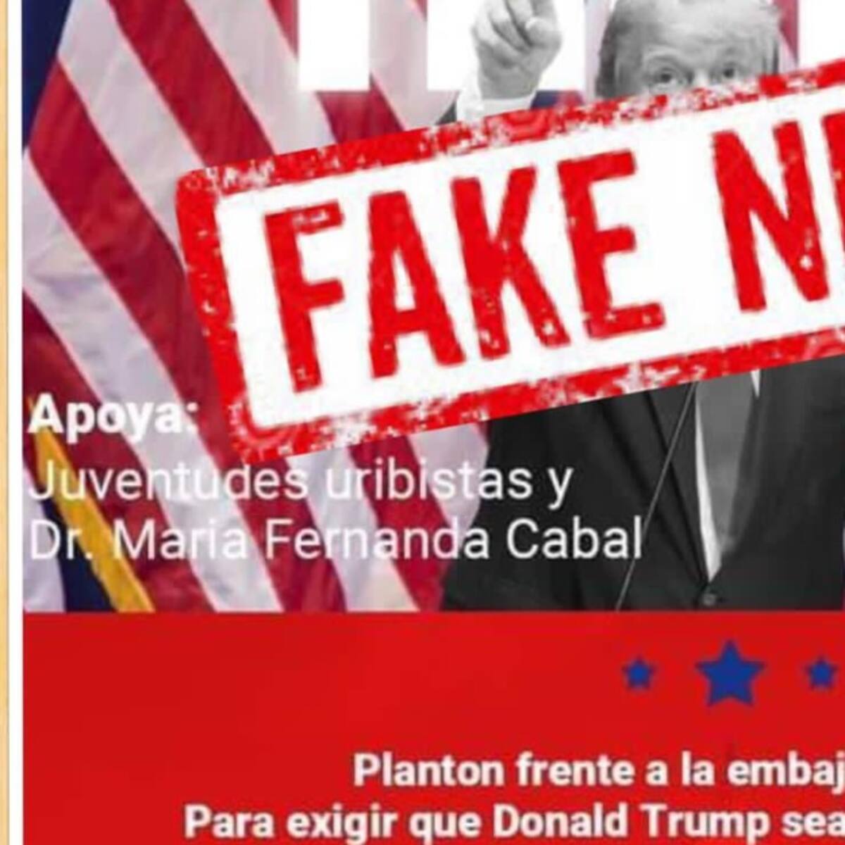 No, el CD no está convocando plantón para que Trump sea presidente