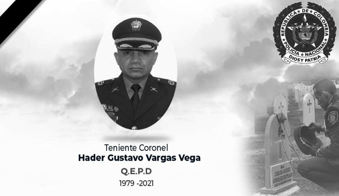 Se trata del teniente coronel Hader Gustavo Vargas Vega, nacido en 1979