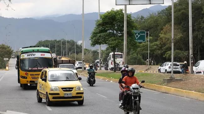 Imagen de referencia de las vías de Cali (Crédito: Alcaldía de Cali)