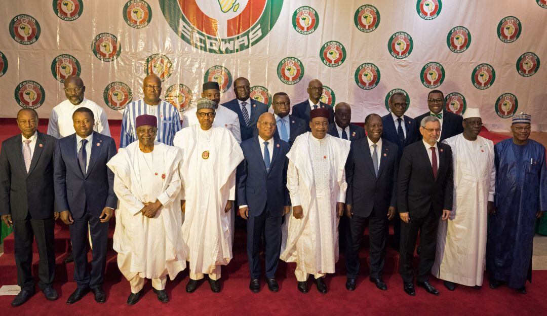 Miembros de la Comunidad Económica de Estados de África Occidental.